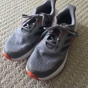 adidas Men's Charcoal and Red Athletic Shoes